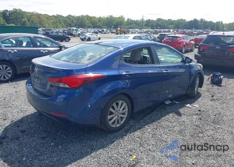 2016 Hyundai Elantra Se from USA, damaged, VIN 5NPDH4AE9GH705274
